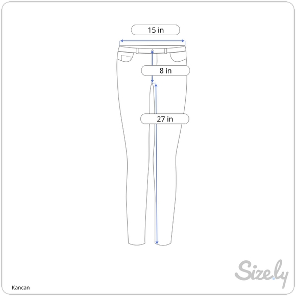 Kancan Maternity Skinny Jeans Size 26 Side Panel Low Rise Medium Wash Raw Hem - Picture 15 of 15